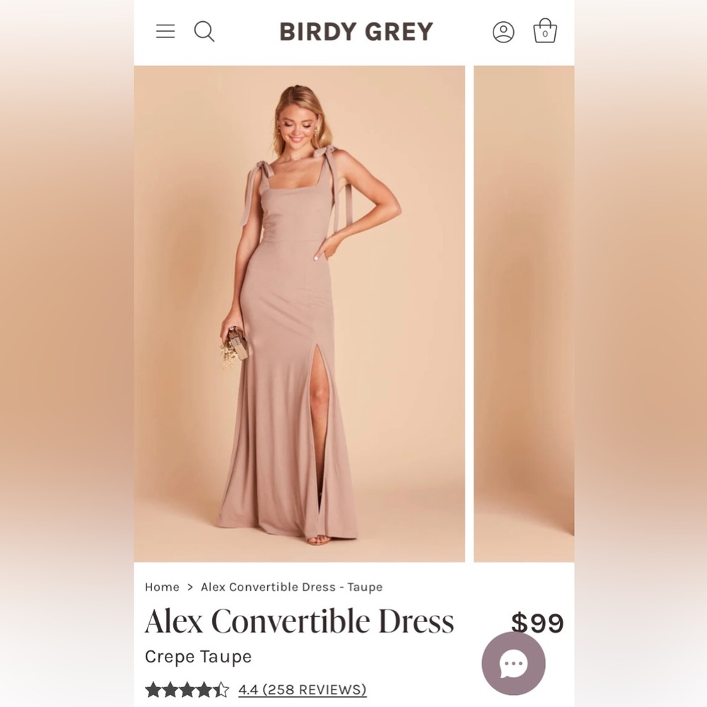 Birdy Grey Alex bridesmaid dress NWT